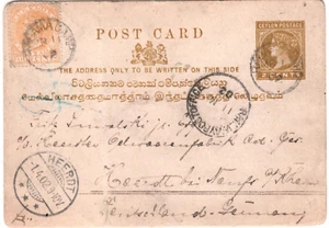 Ceylon BOER PRISONER Card *RAGAMA CAMP* POW 1902 RAILWAY War Message Heerdt KS78 - Picture 1 of 10