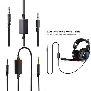 Headset TPE Kabel Strickkabel 2m Kabel für Logitech Astro A10 A40 TR Mix Amp - Bild 1 von 7