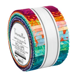 Kaufman Batik Roll Ups , RU-1122-40, INTERSTELLAR, Rollup, Jelly Roll - Picture 1 of 2