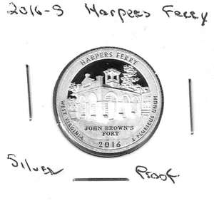 2016-S Silver Washington Quarter Harpers Ferry Proof - Picture 1 of 1