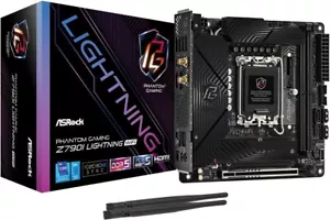 ASRock Phantom Gaming Z790I Lightning WiFi Mini ITX Motherboard - Picture 1 of 4