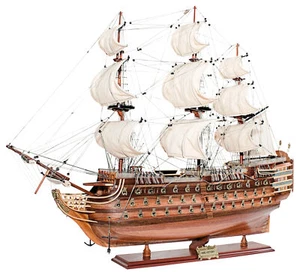 Buque de guerra - H.M.S. Maqueta barco Victory madera/metal 75x64cm Sea4You - Imagen 1 de 5