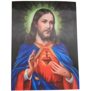 Sacred Heart of Jesus - 3D Lenticular Poster - 12x16 Print - Picture 1 of 1