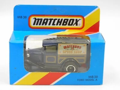 Matchbox Superfast Ford Model A Speed Shop Macau 80s MB-38 IN Blue Box - Image 1 of 3