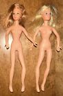 2X POUPÉE BARBIE VINTAGE ANNÉES 1970 MATTEL TNT JAMBE PLIABLE TELLE QUELLE