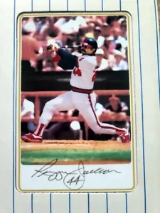 Reggie Jackson: 1985 Armstrong Keramik signierte Autogrammkarte - Bild 1 von 3