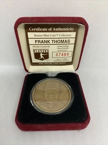 Frank Thomas The Highland Mint Baseball Bronze Coin Case COA /25000 - Picture 1 of 4