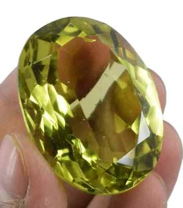 Oval Cut 134 Ct Natural Yellow Citrine Traditional Loose Gemstone Certified - Picture 1 of 5