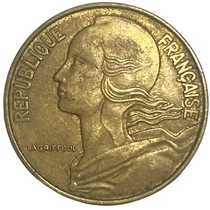 French 20 Centimes Coin 1968 France - Picture 1 of 2