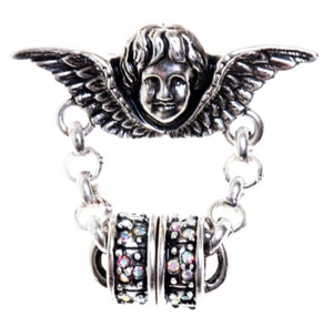 Kirks Folly GUARDIAN ANGEL MAGNETIC ENHANCER CONVERTER PIN silvertone - Picture 1 of 2