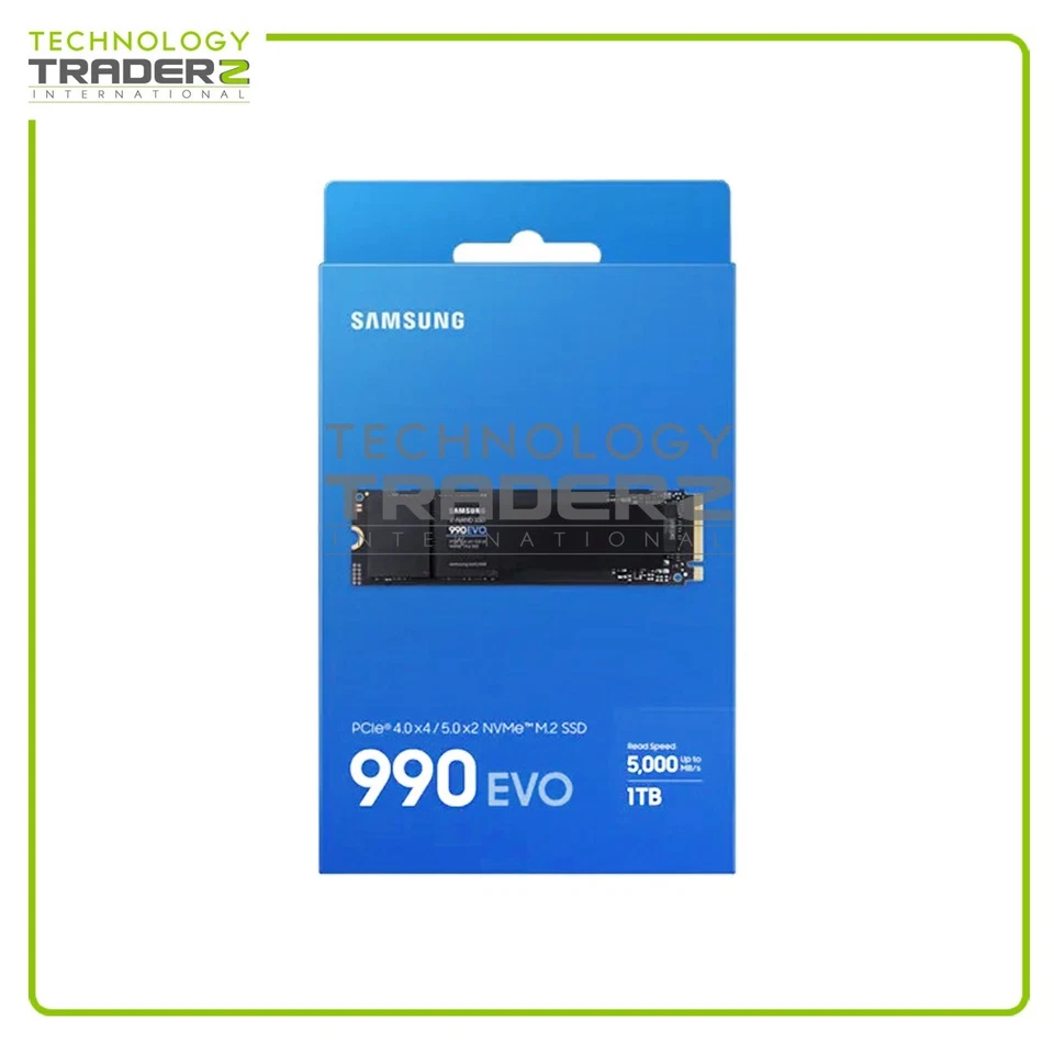 ** MZ-V9E1T0B/AM Samsung 990 Evo 1TB TLC PCIe 5.0 x2 NVMe M.2 2280 SSD** - Image 1 of 1