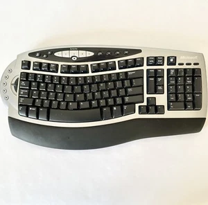 Microsoft Wireless Comfort Tastiera Ergonomica 1.0A Senza Adattatore Modello 1027 Ergon - Foto 1 di 12