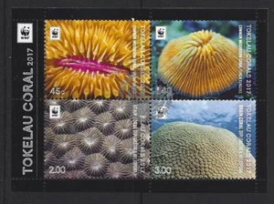 NEW ZEALAND 2017 TOKELAU CORAL MINIATURE SHEET FINE USED - Picture 1 of 1