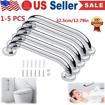 LOT Stainless Steel Grab Bar Bathroom Safety Handicap Shower Tub Handle Support - Image 1 of 4
