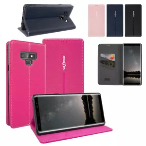 Smart Card Slot Wallet Stand Case Ultra-thin Cover for Samsung Galaxy Note 9 - Picture 1 of 33