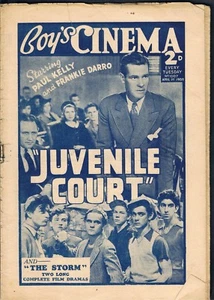 BOY'S OWN CINEMA APRIL 1ST 1939 PAUL KELLY JUVENILE COURT - Picture 1 of 1