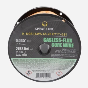 (Processed In USA) K-NGS E71T-GS .035 in. Dia 2lb. Gasless-Flux Core Wire - Picture 1 of 11
