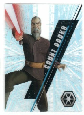 STAR WARS 2016 TOPPS HIGH TEK BASE SW-49 COUNT DOOKU FORM 1 PATTERN 3 - Image 1 of 2