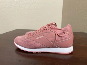 Reebok Womens Royal Glide LX Sneakers Shoes Pink White CN4485 Lace Up 7.5M - Picture 1 of 7