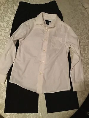 Navidad Cherokee Vestido Camisa Med Blanco Talla 10 Azul Traje Pantalones Conjunto de 2 piezas Foto 1 de 4