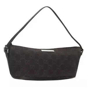 GUCCI GG Canvas Accessory Pouch Brown 07198 Auth MY052 - Picture 1 of 21