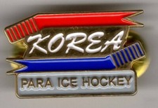 PYEONGCHANG 2018. PARALYMPIC GAMES. NOC PIN. KOREA ICE HOCKEY