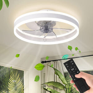 Moderne Smart-LED-Deckenleuchte Fan Deckenventilator Mit Lampe + Fernbedienung