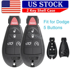 2 Remote Car Blade Key Fob Shell Case for 2008 2009 2010 Chrysler 300 5 Buttons - Picture 1 of 9
