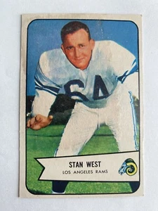 1954 Bowman Football #103 Stan West Los Angeles Rams - Picture 1 of 2