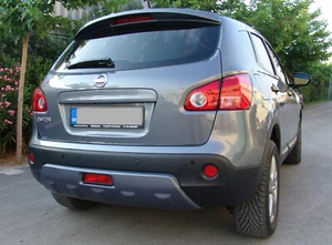REAR DIFFUSER SPOILER FOR NISSAN QASHQAI MK1 J10 (2007-2013) ABS GLOSS PLASTIC - Picture 1 of 2
