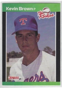 1989 DONRUSS KEVIN BROWN THE ROOKIES RC #44 TEXAS RANGERS  - Picture 1 of 2