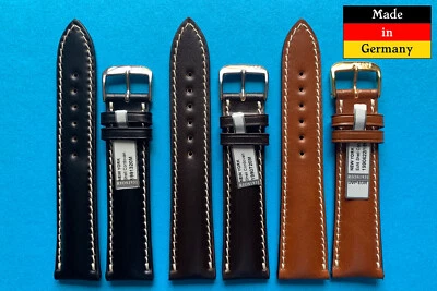 Cordovan Uhrenarmband New York 18,19,20,22mm schwarz, braun  Vollumbugband / 22 - Bild 1 von 4