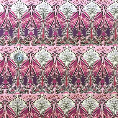 LIBERTY OF LONDON Liberty Tana Lawn™ *Ianthe* ~ 42 cm breit x 48 cm lang - rosa und lila