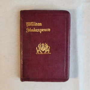1900er William Shakespeare Viel Lärm um Nichts Mini Knickerbocker Leder Buch - Bild 1 von 9