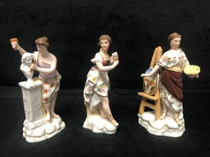 Antike Rudostadt Volkstedt Muse Minifiguren Deutschland 3er Set - Bild 1 von 22