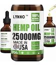 LYNNC Hemp Oil for Anxiety Relief  25000 MG Premium Seed Grade Natural Hemp NEW!
