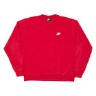 NIKE Mens Sweatshirt Red L