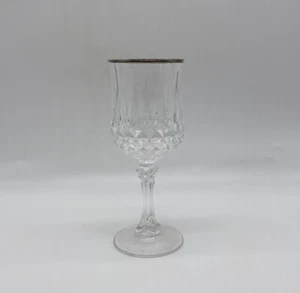 Cristal D'Arques Longchamp Platinum Wine Glass Lead Crystal - Picture 1 of 6