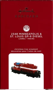 LIONEL 2348 MINNEANPOLIS & ST LOUIS GP-9 DIESEL 2020 RICORDO ORNAMENTO NUOVO - Foto 1 di 3