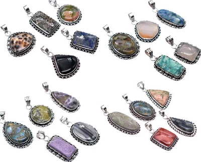 All'Ingrosso Mistero Confezione Di Ciondolo Naturale Gemma Unico Per Donna - Immagine 1 di 4