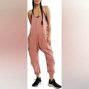 Free People Movement Hot Shot Petal Pink Boho Athleisure Jumpsuit Gr. XS - Bild 1 von 6