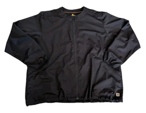 Carhartt Womens XL Force Modern Fit Zip Front Bomber Jacket Scrubs C82106 Black - Picture 1 of 16