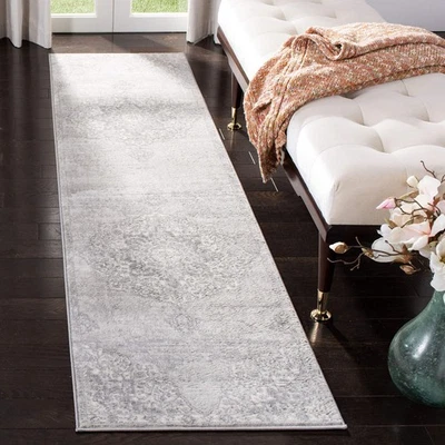 Alfombra corredor dormitorio Safavieh Medallion BNT802F gris/marfil 2' x 6' Foto 1 de 4