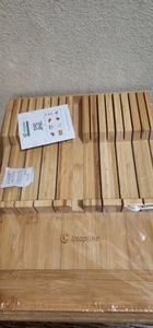 NEU Utoplike Bambus Messerblock in der Schublade, ca. 12" breit, 16,5" tief, 2" hoch. - Bild 1 von 4