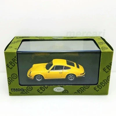 Modellino pressofuso EBBRO Porsche 911S 1969 giallo scala 1/43 inutilizzato - Immagine 1 di 4
