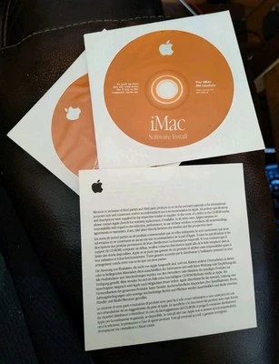 Mac Macintosh iMac DV OS 9  Restore CD Disc v9.0  With Extra Disks Apple II 1978 - Image 1 of 4