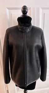 Joop! Herren Lammfelljacke Shearling Lederjacke Echtleder 50 Schwarz Neu 1299€ - Bild 1 von 20