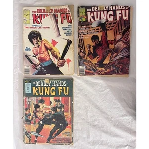 Deadly Hands of Kung Fu Bruce Lee Lot of 3 • Low Grade - Vintage Collectible - Picture 1 of 18