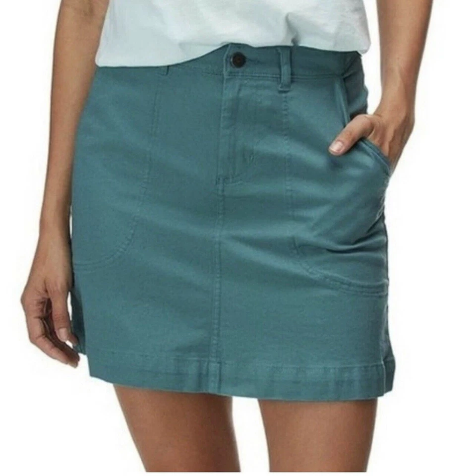 Patagonia Size 6 Women’s Stand Up Skirt Tasmanian Teal 58285 Organic Cotton