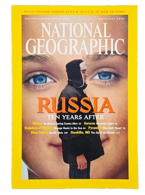 RUSSIA POST SOVIET UNION COLLAPSE NOVEMBER 2001 NATIONAL GEOGRAPHIC MAGAZINE - Image 1 of 4